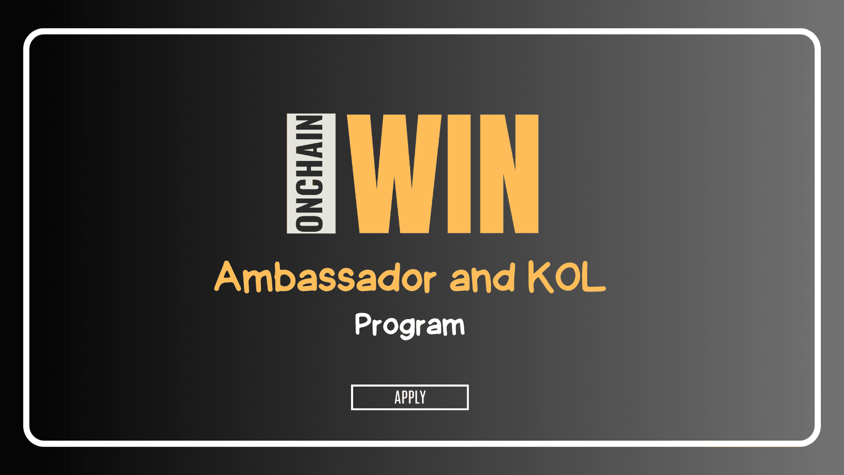 Become an OnChainWin Ambassador - Empowering Influencers and Community Leaders in Web3